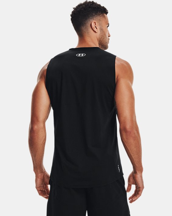 Camiseta sin mangas UA Iso-Chill Perforated para hombre, Black, pdpMainDesktop image number 2